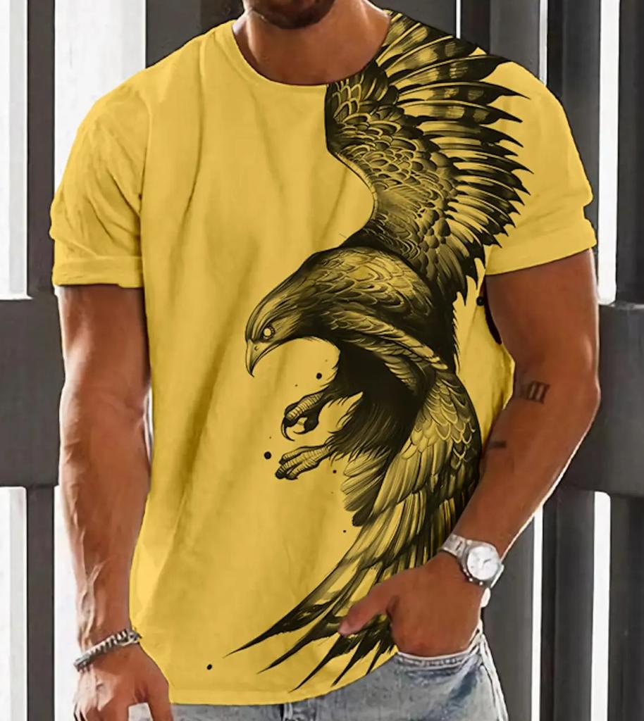 Pánské tričko pro muže Trička s 3D potiskem s grafikou Wolf Trička Módní topy nadměrné velikosti Krátké rukávy Léto Dámské Oblečení Trička Topy