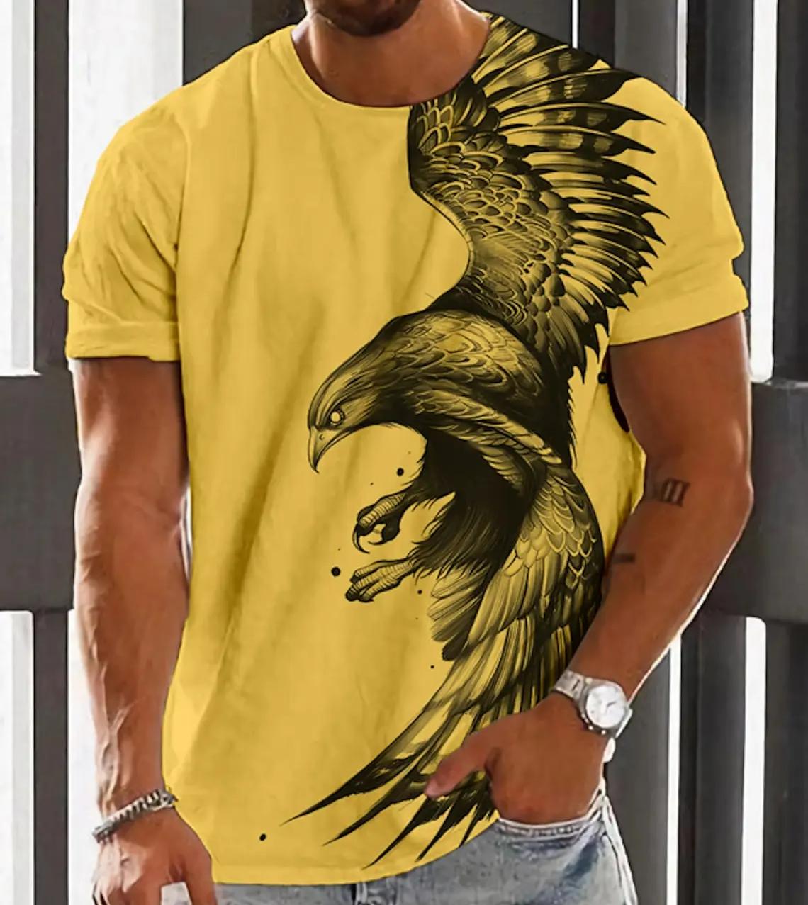 

Мужская футболка для мужчин, футболки с 3d принтом и рисунком волка, модные топы большого размера, летние женские футболки с короткими рукавами XXL