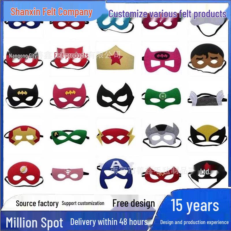 Children's Cartoon Halloween Masquerade Felt Eye Mask