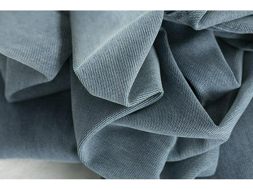 Lyocell 49.6% Super Soft Elastic Waist Denim Curved Leg Floor-Length Banana Pants - Spring Collection