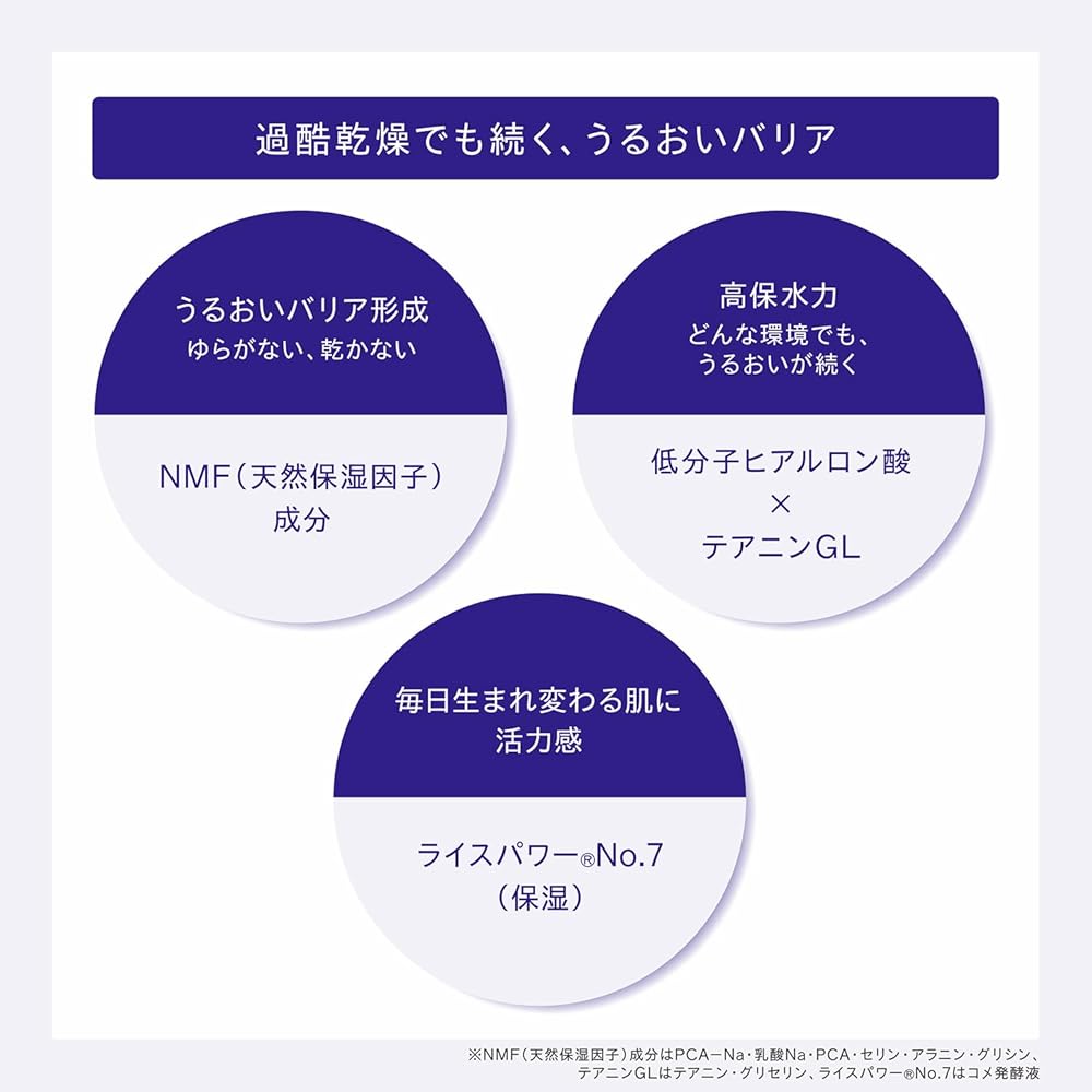 ONE BY KOSE Serum Veil Lotion, 180ml, Feuchtigkeitsspendendes Gesichtswasser, Rice Power Nr.. 07