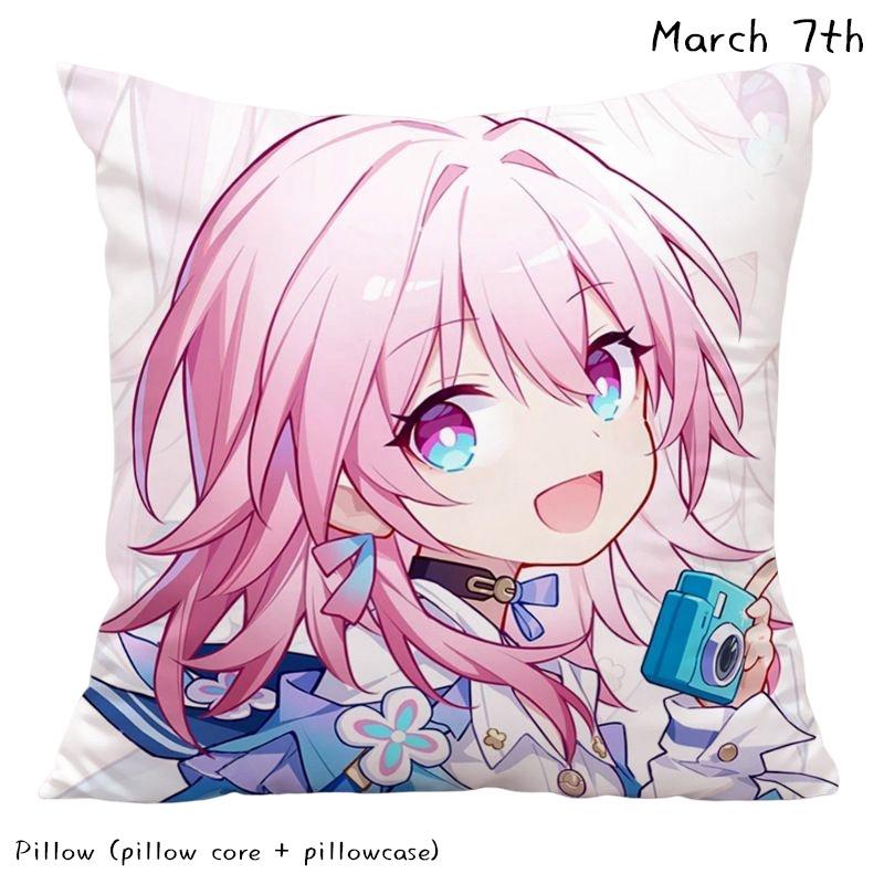 Honkai Star Rail Double-sided Peach Skin Cushion For Sofa And Bed