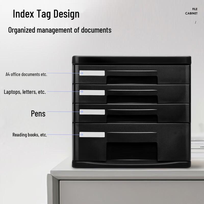 Deli 4-Tier A4 Desk Drawer Organizer