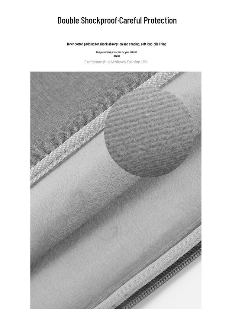 Thickened Anti-Fall Protective Sleeve for 13-14 inch Ultrabooks: Oxford Cloth Laptop Inner Bag