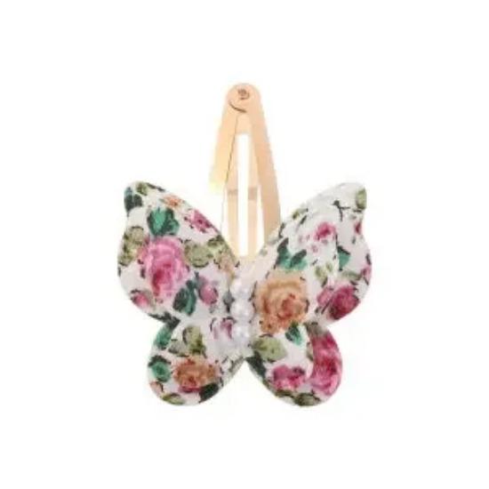 40 Style Butterfly Hair Clips Print Alloy Hairpin Simulated Pearl Bow Hair Clip Kids Hairbangs Diy Korean Accessories