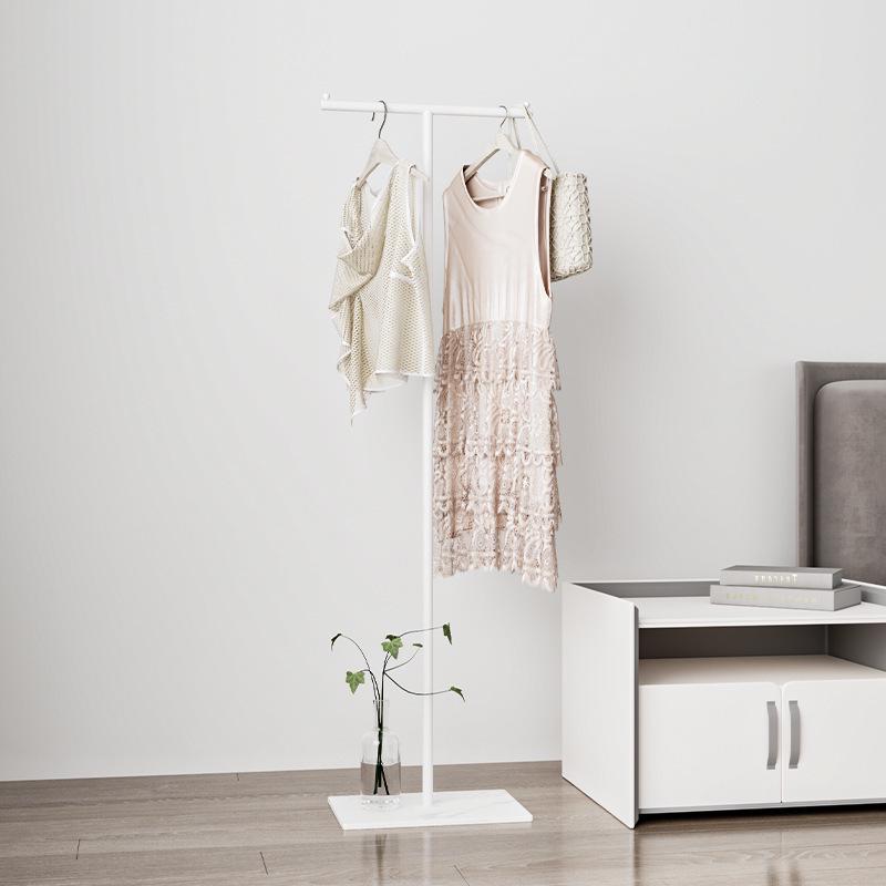 Space-Saving Floor-Standing Clothes and Hat Rack for Bedroom 