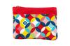 Uni Made In Futago Chirimen Japanese Pattern Coin Case (0610-1) Seni, Japan, [Shippou (Cloisonne) - Red]