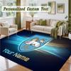 Crystal Velvet Square Rug Custom NamePreston North End Pattern Non Slip Home Floor Decor Rug