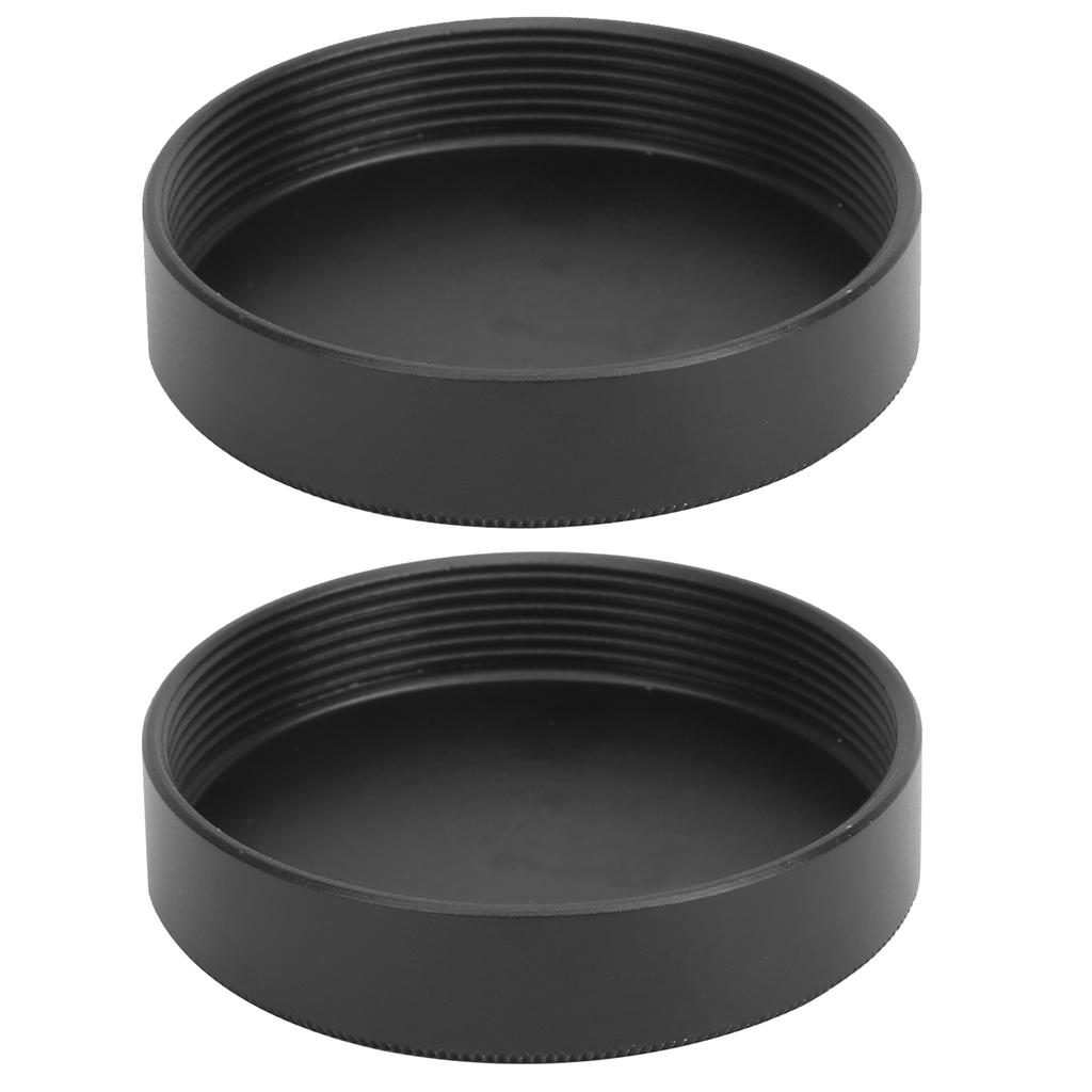2Pcs Aluminum Alloy Camera Lens Rear Cap Cover Replacement for M42 Screw Lens Mount