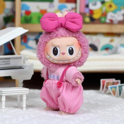 Vêtements de Poupée en Peluche 17cm Ensemble de Vêtements de Dessin Animé pour labubu, Vêtements uniquement