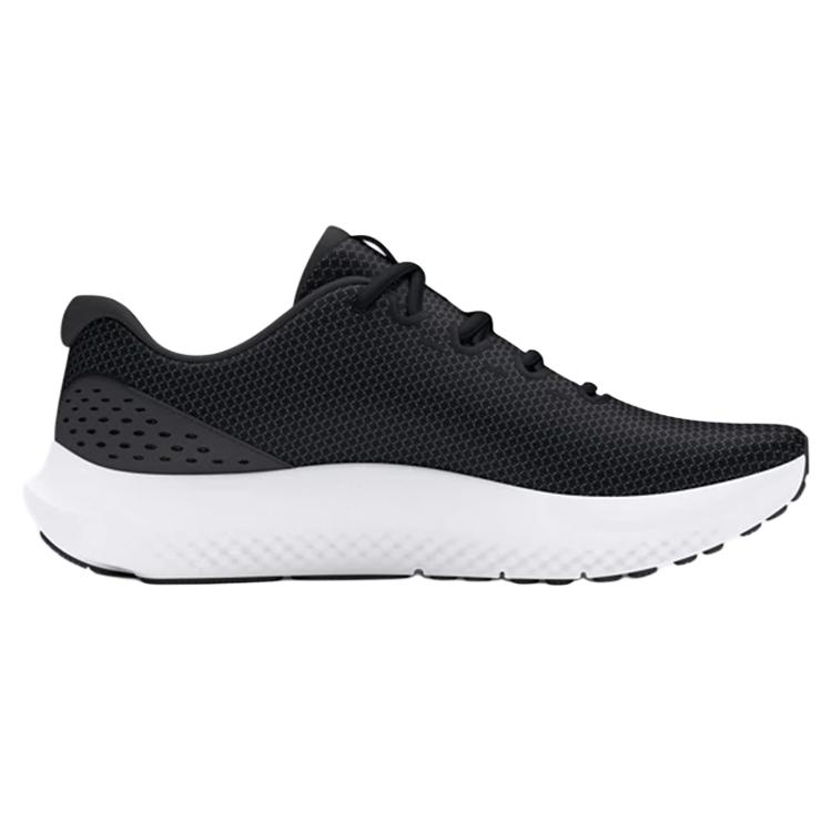 Under Armour Surge 4 Black White Women Sneakers Anthracite 3027007-001