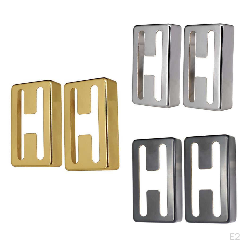 2pcs Brass Electric Guitar Pickup Cover Covers H-Shaped 3 Colors