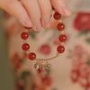How Many Dreams? Natural Red Agate Bracelet with Bell Pendant, Niche Jewelry for Women, a Gift for One's Zodiac Sign