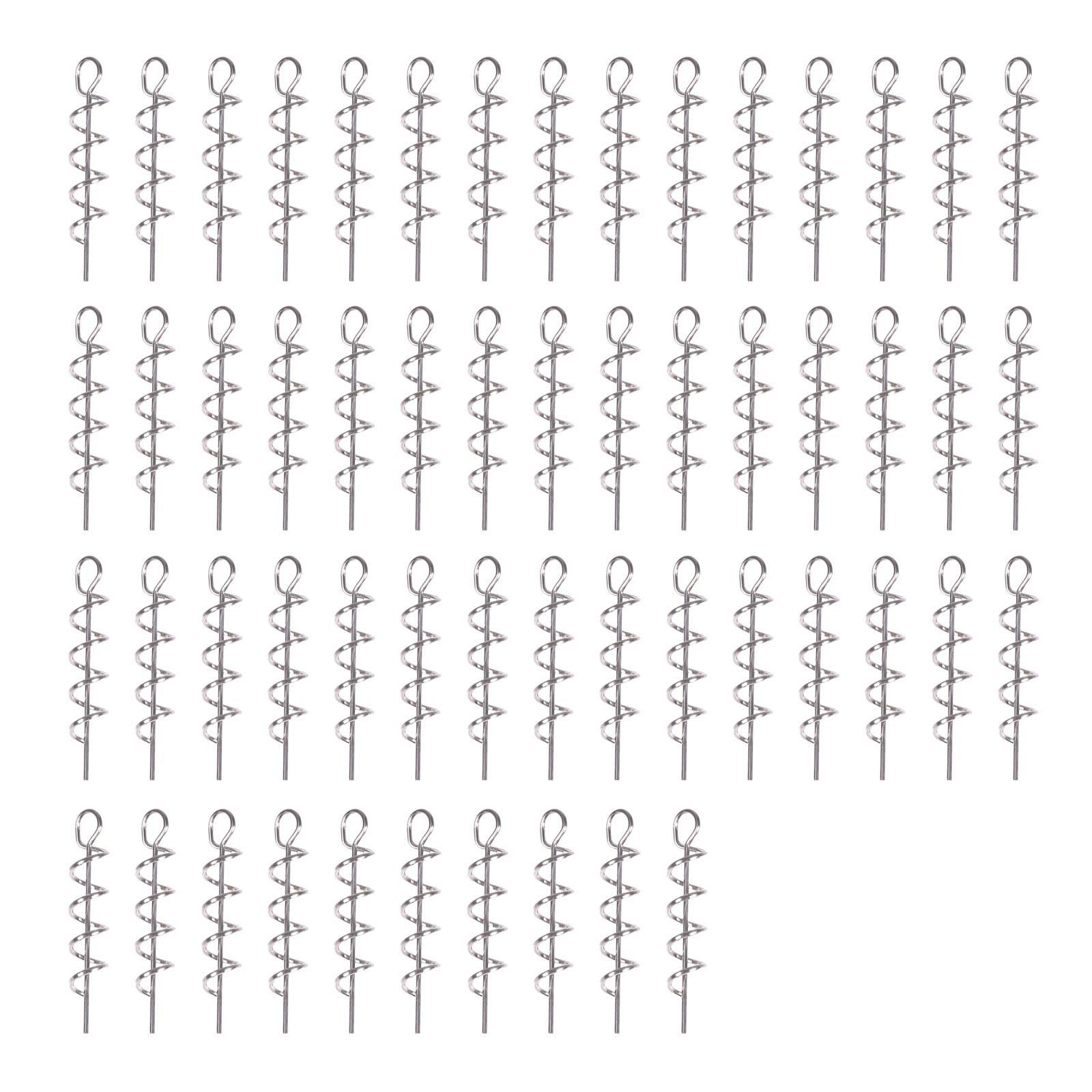 

50Pcs Fish Hook Spring Baits Feeder Lures Trap Accessories Fishbait Feeder High Carbon Steel Fishing Tackle Gear Parts D