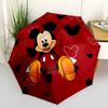 Mickey Mouse Icon Compact Travel Automatic Umbrella Compact 8-Rib Lightweight Compact Design All-Season Umbrella for Travel Fashion Lovers