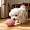 Bite-resistant Toy Dog Teething Toys with Spike Teeth Cleaning Ball Bite-Resistant Rugby Chew Interactive Sound for Small Medium Large Dogs