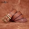 Retro Thick Embossed Genuine Leather Belt Trendy All-match Casual Denim Belt