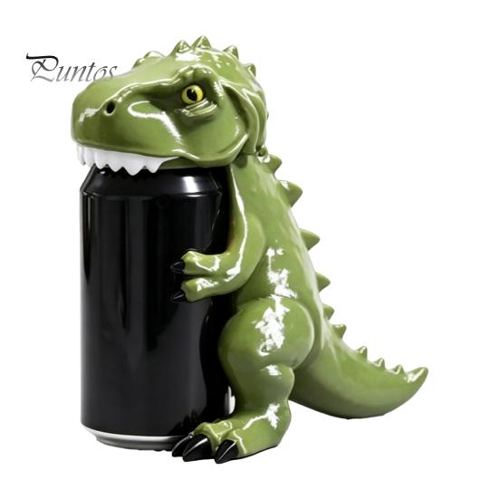 Atmosphere Desk Ornament Dinosaur Can Cover, Cute Animal Soda Holder for 375ml Cans, Novelty Picnic Gadget Plastic Drink Stand Desk, Fun Party