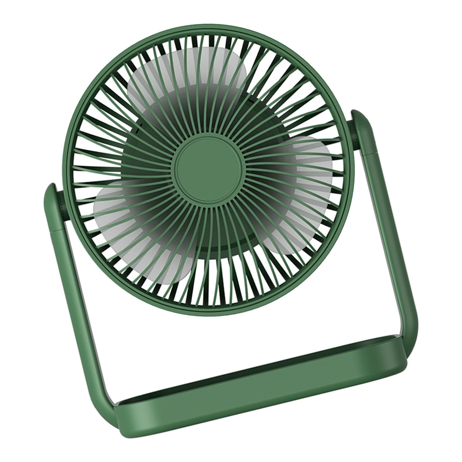 

Small Desk Fan 3 Blades Multifunctional Quiet Rechargeable Fan for Home Camping