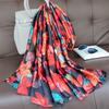 180*90cm muffler fashion Luxury Brand Scarf Women New Style Fashion Color Matching Print Silk Lady Popular Headcloth Beach Shawl