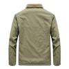 Lamb wool short coat men's winter thickened fur collar fleece tooling bomber jacket cotton coat lamb wool cotton coat