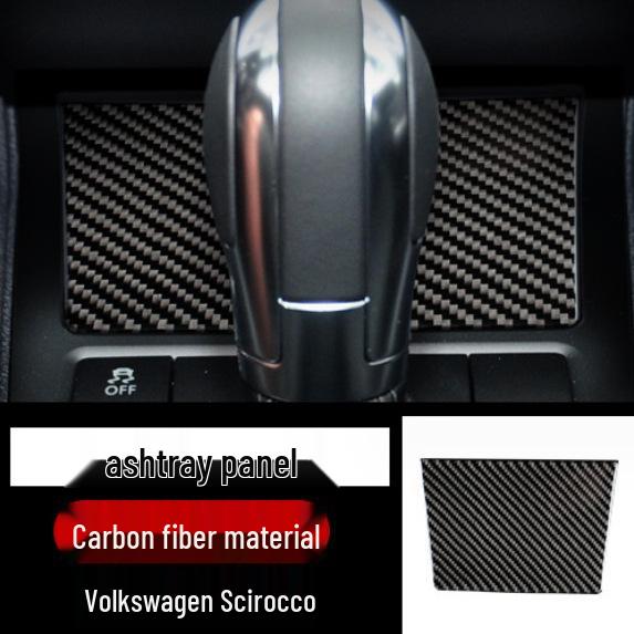 Volkswagen Scirocco Interieur Kohlefaser Konsole, Schalthebelrahmen, Türgriff & Luftausströmer Aufkleber Zubehör