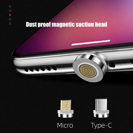 Charging Cable Magnetic Aluminium Alloy Portable Fast Charging Phone Plug for iPhone
