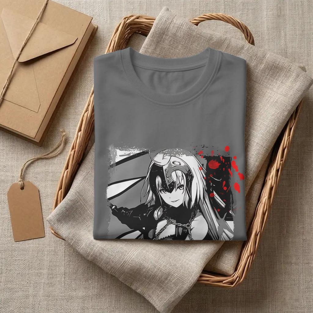 Fate Stay Night Jeanne Darc T Shirt Unisex Cotton Clothes Funny Crewneck Short Sleeve