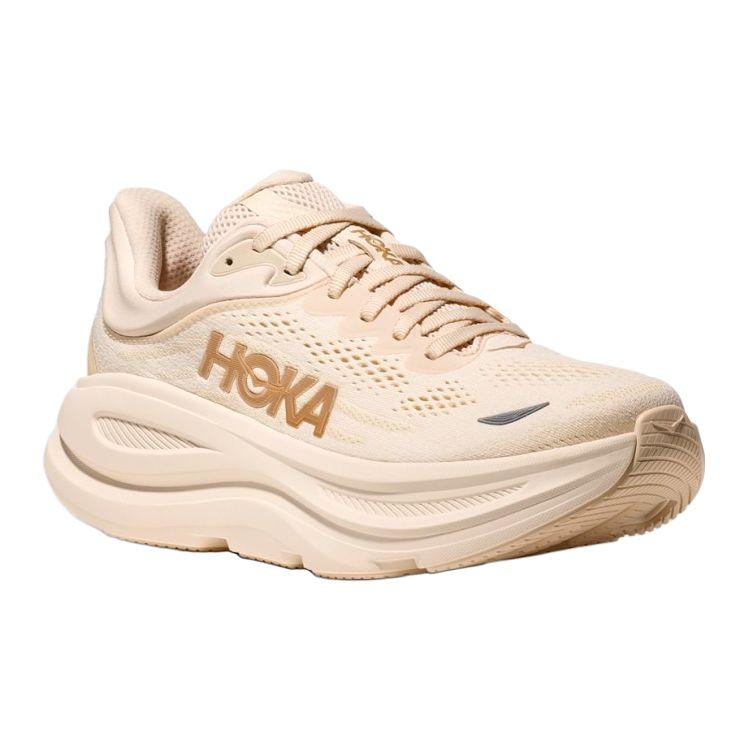 HOKA Bondi 9 Wide Vanilla Birch Women Sneakers Cream 1162014-VCH