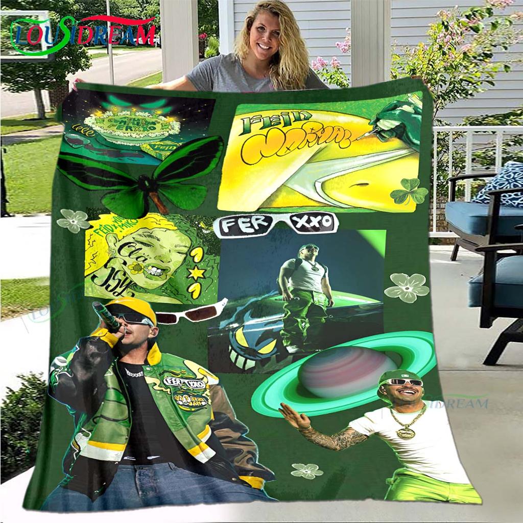 100% Polyester Pop Singer F-Ferxxo Four Seasons Blanket Sofa Cover Travel Bed Plush Blanket Travel Office Break Blanket Gift