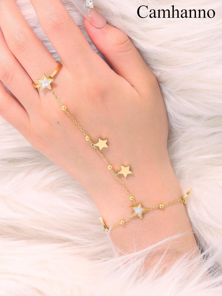 Korean Fashion Titanium Steel Diamond Inlaid Women's Luxury Bracelet