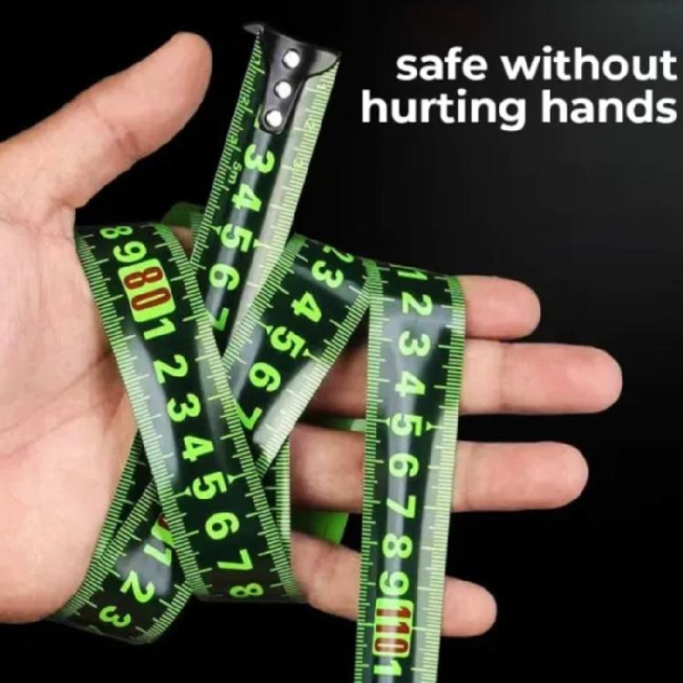 Fluorescent Steel Tape Measure Meter Wear-Resistant Thickened Measurement Ruler