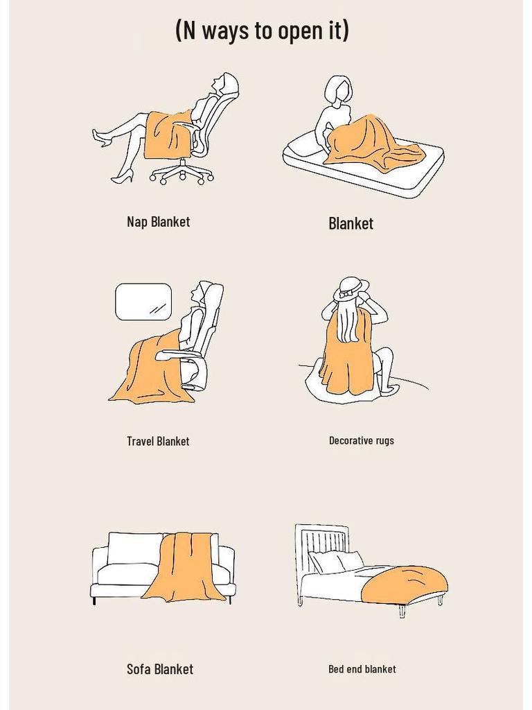 Ruyi Złoty Żółw Wełna Jagnięca Aksamit Zagęszczony Koc na Sofę i do Drzemki w Paski