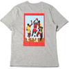 Jordan Character Oil Painting Print Casual Short Sleeve Crew Neck T-Shirt Women Tops Grey DO9806-063