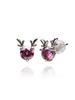 Bien Vetu Hot Pink Moissanite Earrings 0.5 Carat Rudolph