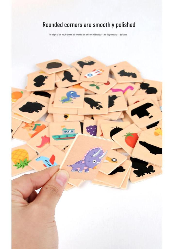 Montessori Animal Shape Matching Puzzle for Ages 3-6: Educational Toy for Early Childhood Development