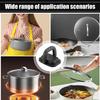 1 Stück universeller Topfdeckelgriff-Knauf als Ersatz für Küchenkochgeschirr, Topf- und Pfannendeckel, faltbarer Griff mit Verbrühungsschutz