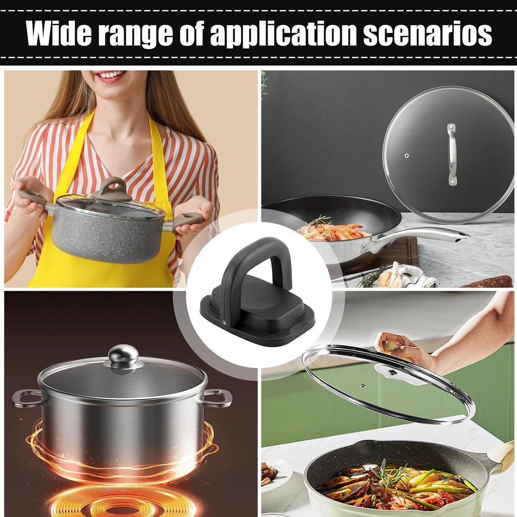 1 Stück universeller Topfdeckelgriff-Knauf als Ersatz für Küchenkochgeschirr, Topf- und Pfannendeckel, faltbarer Griff mit Verbrühungsschutz