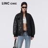 Jinyujie Damen Leichte Cropped Daunenjacke