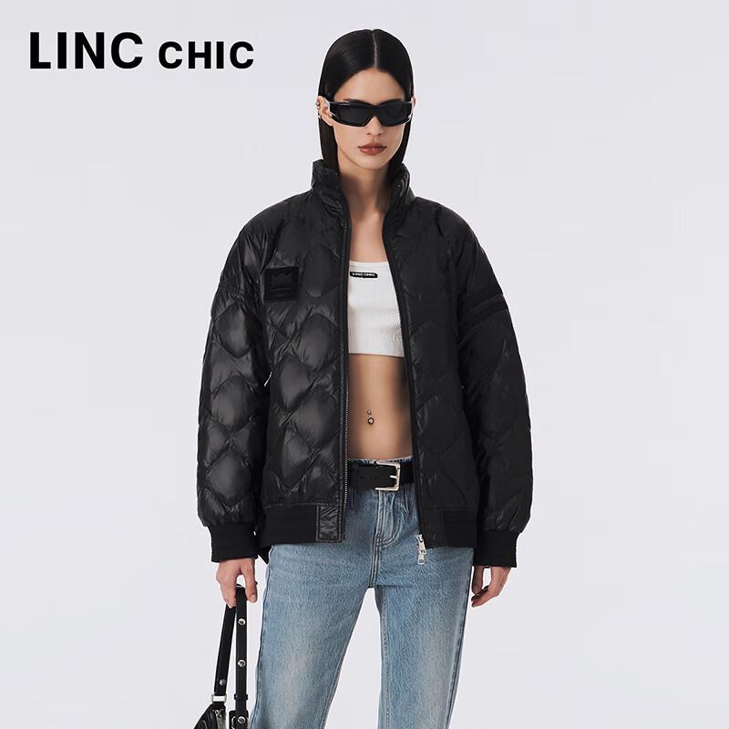 Jinyujie Damen Leichte Cropped Daunenjacke