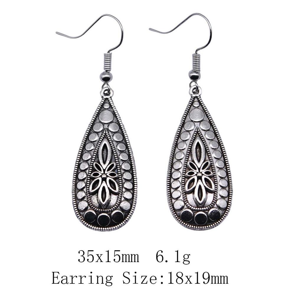 New Year's Day Earrings Women Geometric Water Drop Circle Drop & Dangle Earring Home Garden Party Earrings