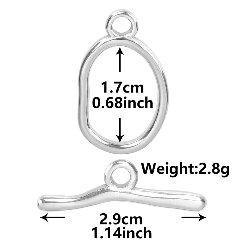 

Quadrilateral Shape Stainless Steel OT Clasp For Jewelry Making Bulk Materials To Make Choker Necklace Ring Bracelet Accessories