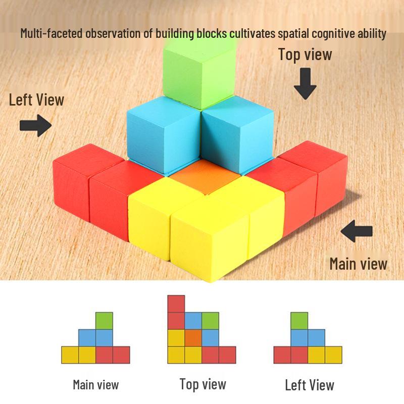 2 cm große Geometrie-Würfelblöcke für den Mathematikunterricht in der Grundschule