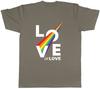 Gay Pride Month Unisexs TShirt Love Is Love Rainbow Thunderbolt Tee Gift