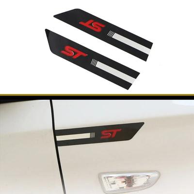 Pegatina ST Lateral para Guardabarros de Coche Compatible con Ford Focus 2 3 4 MK2 MK3 Fiesta Mondeo Escape Kuga EcoSport Explorer Edge Fusion Accesorios