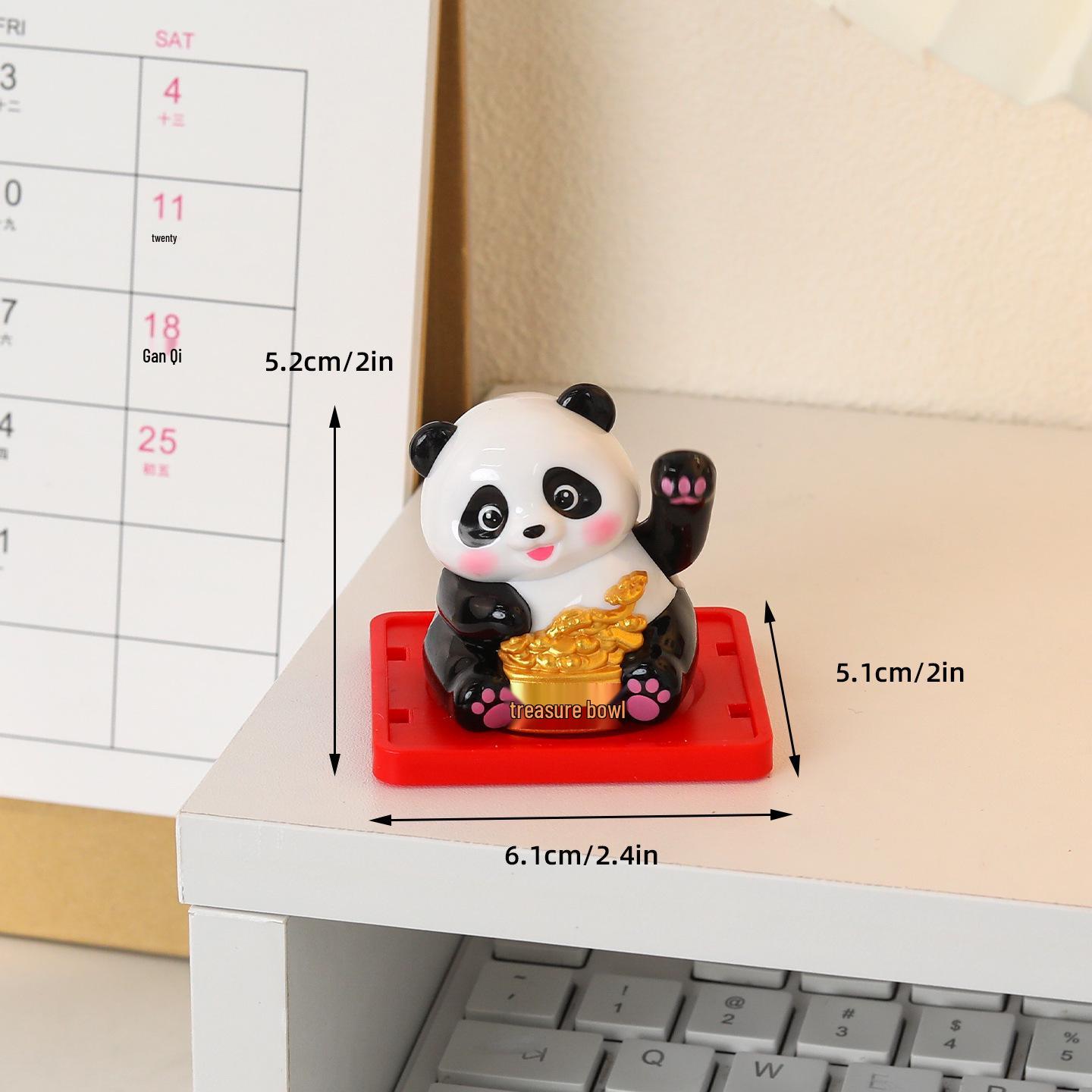 Solar-Powered Lucky Cat with Waving Hand - Charming Car or Ceremony Decor Gift Fortune Cat