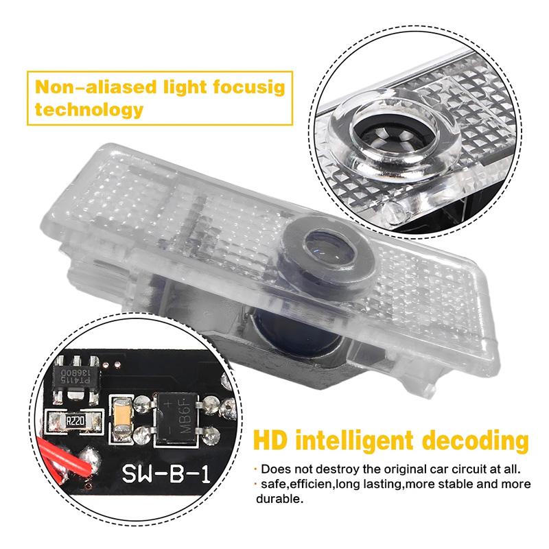 LED Car Door Welcome Light Decoration Light Car Badge logo For BMW M 1 2 3 4 5 6 7 Series X1 X4 X3 X5 M3 M4 M2 X7 M5 F30 E90 E70