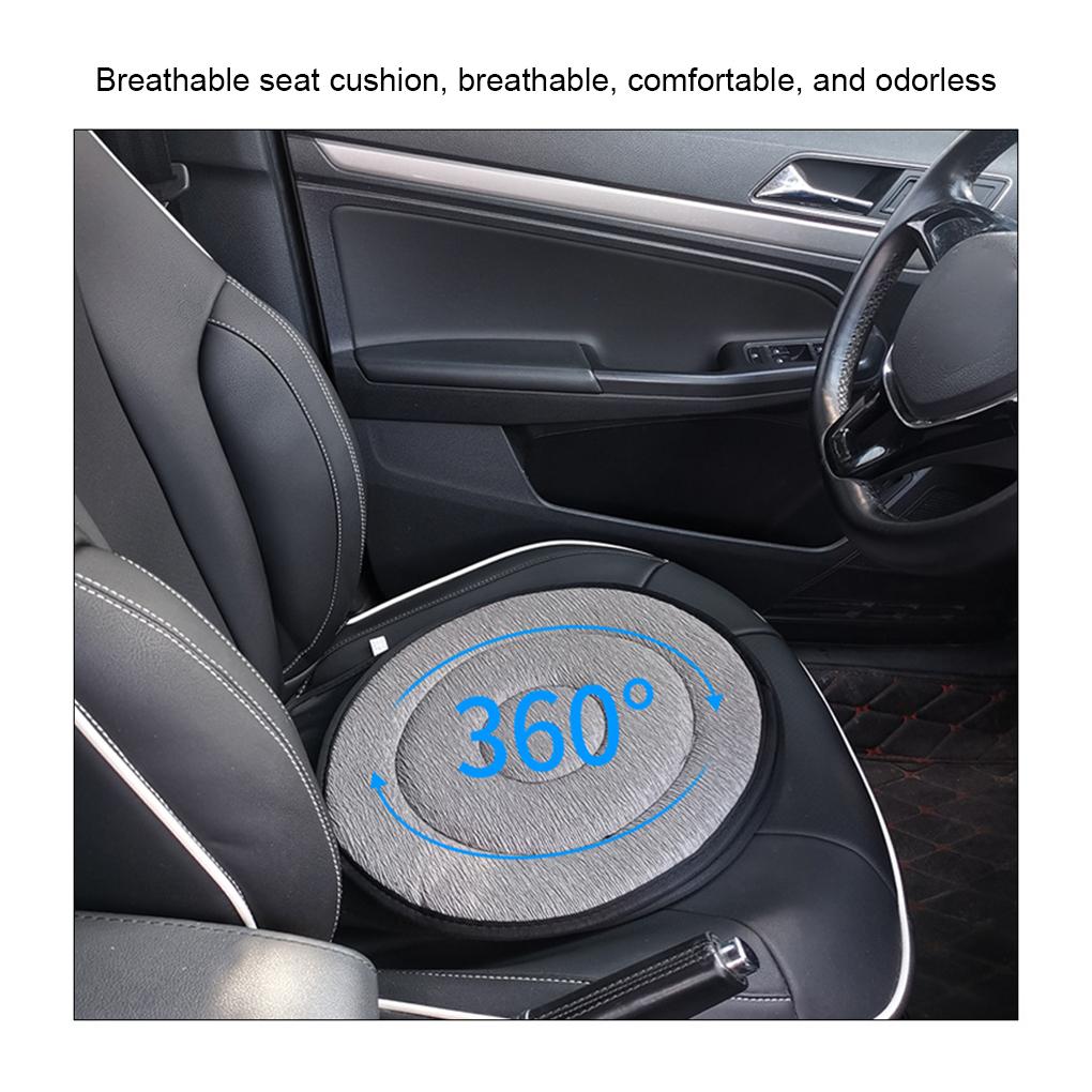 Cushion Car Accessory For Comfortable And Safe Driving Anti-slid Particles Rotating Car Cushion
