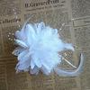 Feathers Flower Hair Accessories Wedding Party Floral Mesh Veil Headband Hairpin