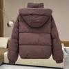 Women Short Puffer Jacket with Hood Winter Warm Thick Cotton Coat Fashion Outwear